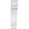 Ekena Millwork 5 1/2-in. W x 14-in. D x 26-in. H Olympic Architectural Grade PVC Knee Brace BRCP055X14X26OLY - alternate 6